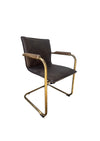 Alessia Leather Dining Chair Lead