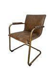 Alessia Leather Dining Chair, Vintage Brown