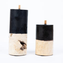 Mountain Stone Candle, Black