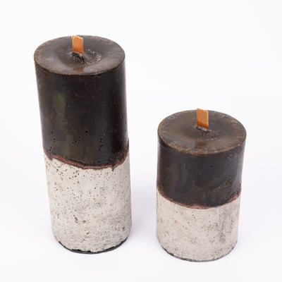 Cement Candle, Chocolate