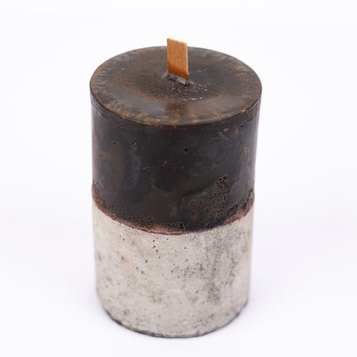 Cement Candle, Chocolate