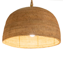 'Josefa' Lombok Weave Rattan Pendant Light.