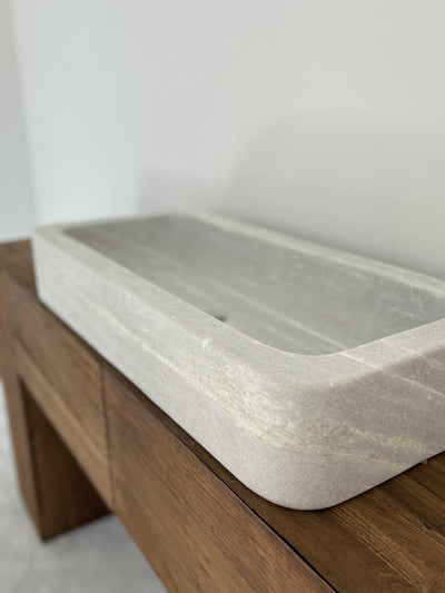 'Sahana' Rectangular Marble Wash Basin