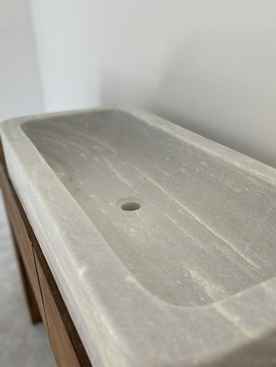 'Sahana' Rectangular Marble Wash Basin