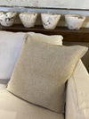 TALULLA. HEAVY SLUB LINEN, NATURAL. 60 X 60CM CUSHIONS.