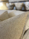 TALULLA. HEAVY SLUB LINEN, NATURAL. 60 X 60CM CUSHIONS.