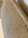 TALULLA2. HEAVY SLUB LINEN WEAVE. NATURAL. 60X40CM CUSHION.