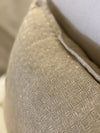 COLETTE2. SLUB SQUARE WEAVE. SILK. CREAM.60X40CM CUSHION.