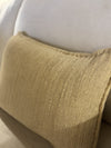 AGATHE2. THICK SLUB SILK, VERTICAL THREAD WEAVE. CREAM. 60X40CM CUSHION.