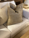 TALULLA. HEAVY SLUB LINEN, NATURAL. 60 X 60CM CUSHIONS.