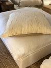 BRIELLE. SILK SLUB, DESERT. CREAM. 60 X 60CM CUSHION.