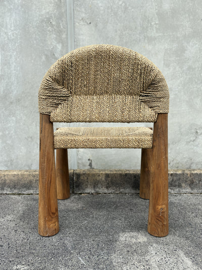 Mendong teak wood dining chair