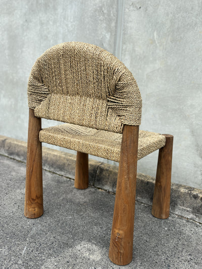 Mendong teak wood dining chair