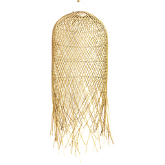 'Occi' Rattan Shaggy Pendant, Natural