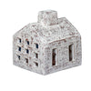 Terracotta House Candleholder, Large Whitewash