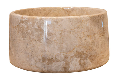 "PASHA" ROUND POLISHED MARBLE BASIN