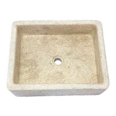 "BANTE" - Marble basin with rough finish