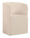 Patrea Linen full slip cover dining chair in Ecru colour