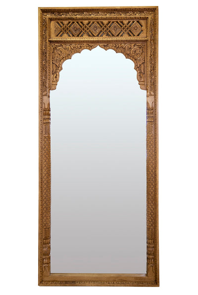 Oshan carved wooden mirror