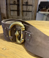 'WET SAND' SUEDE SNAKE BUCKLE BELT