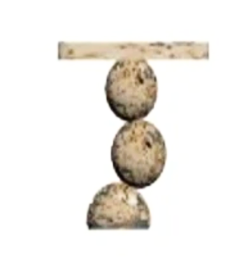 Mountain Stone Stack Side Table