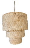 SOLETO THREE TIERED COCONUT SHELL PENDANT