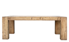 Imagio Chunky Leg recycled wood Dining Table 3m long