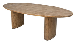 Bonito Recycled Pine Oval Dining Table