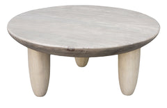 'Lusaka' Recycled Pine Round Coffee Table