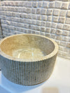 'Sawadi' Round White Stone Basin