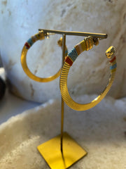 Hoop Earrings disco massai