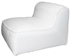 'Lorenzo' Single Seater Sofa, White