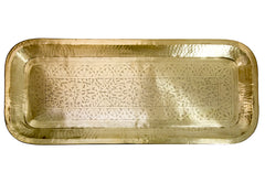 Medium Brass Rectangular Tray With Antique Brass Finish