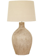 Omondi Terracotta Table Lamp Base, Antique Whitewashed