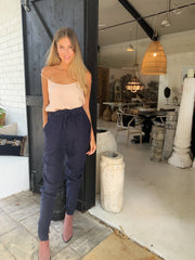 THE LINEN PANT NAVY