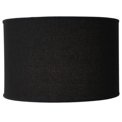 35CM DIAM BLACK LINEN LAMP SHADE