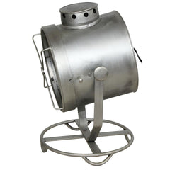 OLD SEARCHLIGHT TABLE LAMP ZINC