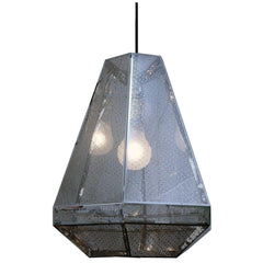 CHROME PENDANT PERF MESH LGE