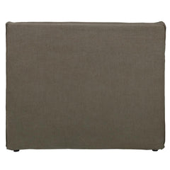 Zara Double Linen Bedhead, Taupe