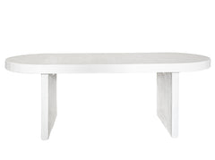 'Enam' Off White Resin Dining Table