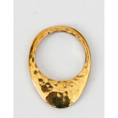 FLATTI HAMMERED RING BRASS