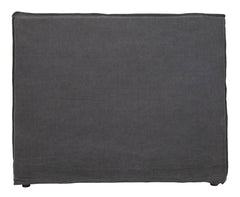 Zara Double Linen Bedhead, Grey