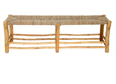 'Taman' Long Seagrass Bench, Natural