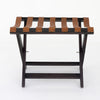 Teak Leather Luggage Rack