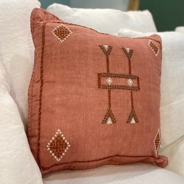 Indian Linen Cushion, Square