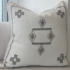 Indian Linen Cushion, Square