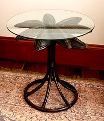 Bamboo banana leaf Side Table