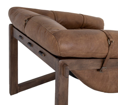 Miguel Leather Arm Chair, Brown