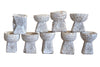 Old Seeder Candleholders, Whitewashed