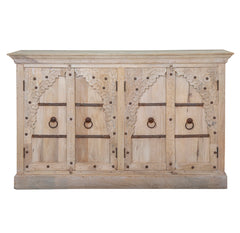 'Maaya' Four Door Whitewashed Cabinet